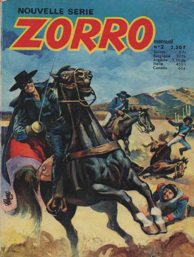 Une Couverture de la Srie Zorro Nouvelle Serie SFPI